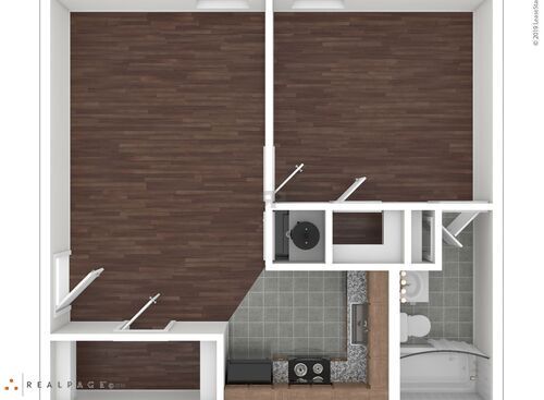 Brentwood - 1 Bedroom - 1 bed - 1 bath - 600 sf