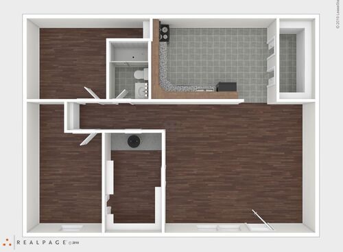 Forest Apartments - Family Unit - 2 bed - 1 bath - 675 sf