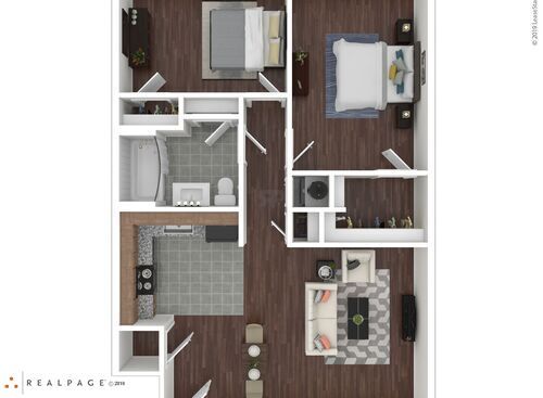 Ferriday Elderly - 2 Bedroom - 2 bed - 1 bath - 725 sf