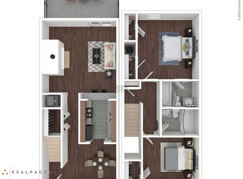 Churchill Townhomes - Churchill - 2 bed - 2 bath - 1250 sf