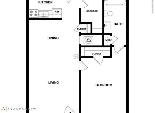 Meadowbrook - B Elderly - Handicap - 1 bed - 1 bath - 600 sf