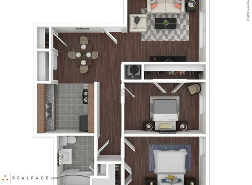 Murray Plaza - 2 Bedroom - 2 bed - 1 bath - 853 sf