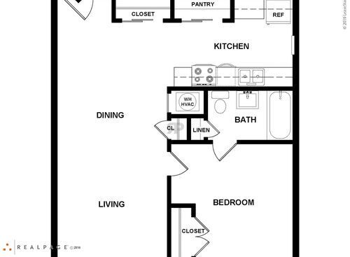 Murray Plaza - 1 Bedroom - 1 bed - 1 bath - 689 sf