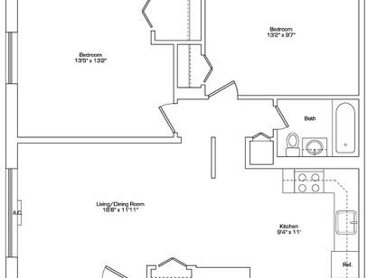 Babcock-Parkman Apartments - 2 Bed-Parkman - 2 bed - 1 bath - 840 sf