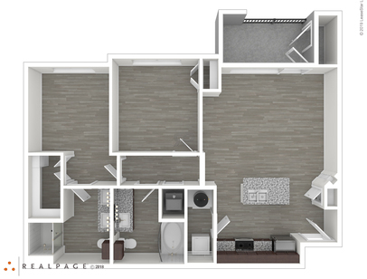 B1: Beds - 2: Baths - 2: SqFt Range - 960 to 960