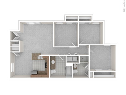 The Sycamore : Beds - 3: Baths - 2: SqFt Range - 1125 to 1125