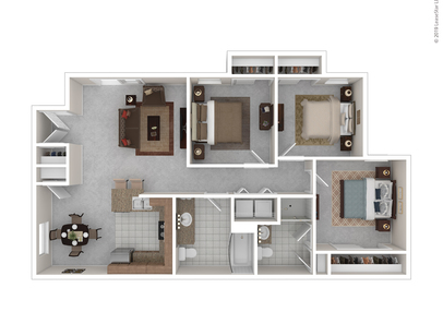 The Sycamore : Beds - 3: Baths - 2: SqFt Range - 1125 to 1125