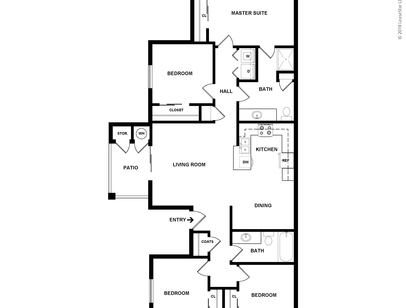 The Aspen: Beds - 4: Baths - 2: SqFt Range - 1350 to 1350