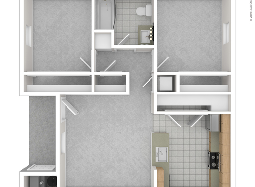 The Marbella: Beds - 2: Baths - 1: SqFt Range - 798 to 798