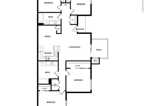 Westberry Square Apartments - Four Bedroom Two Bath - 4 bed - 2 bath - 1300 sf