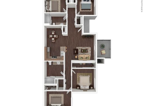 Westberry Square Apartments - Four Bedroom Two Bath - 4 bed - 2 bath - 1300 sf