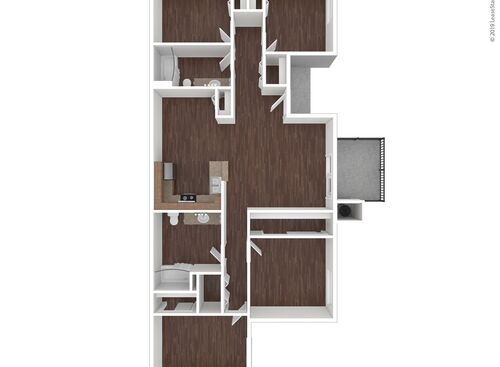 Westberry Square Apartments - Four Bedroom Two Bath - 4 bed - 2 bath - 1300 sf