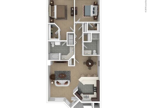Westwood Bluffs--A 55+ Community - The Sequoia - 2 bed - 2 bath - 1124 sf