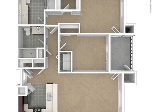 Westwood Bluffs--A 55+ Community - The Redwood - 2 bed - 2 bath - 988 sf