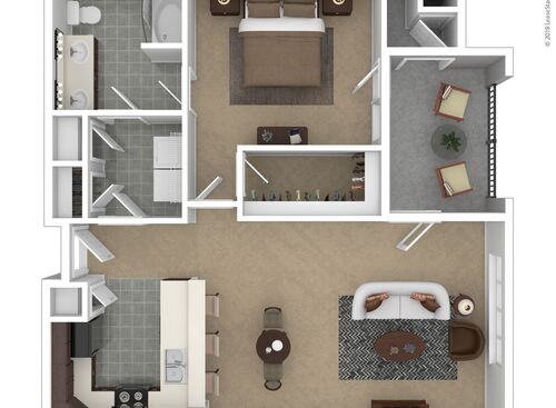 Westwood Bluffs--A 55+ Community - The Cedar - 1 bed - 1 bath - 895 sf