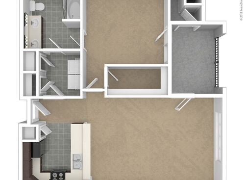 Westwood Bluffs--A 55+ Community - The Cedar - 1 bed - 1 bath - 895 sf