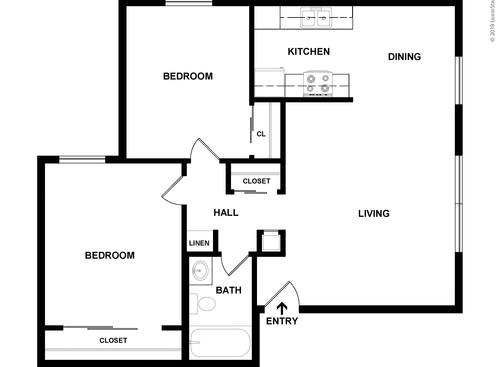 The Bungalows: Beds - 2: Baths - 1: SqFt Range - 804 to 804