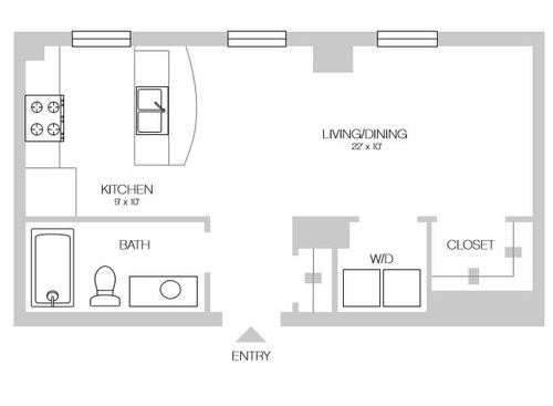 The Statler - Studio Suite Series 16 - Studio bed - 1 bath - 547 sf