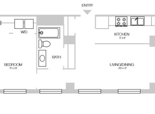 The Statler - One Bedroom Suite Series 11 - 1 bed - 1 bath - 705 sf