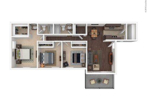 Monterey Pines - Three Bedroom  Two Bath - 3 bed - 2 bath - 1135 sf