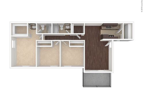 Monterey Pines - Three Bedroom  Two Bath - 3 bed - 2 bath - 1135 sf