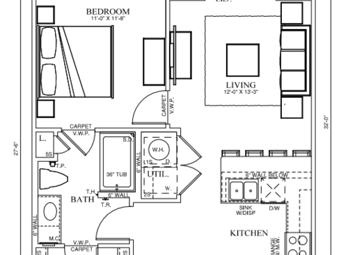 Emerson Court at Frisco Market Center - A1 - 1 bed - 1 bath - 650 sf
