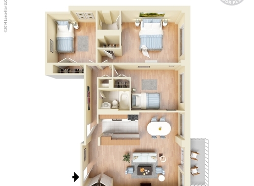 Dexter Park - The Faneuil - 3 bed - 1.5 bath - 1170 sf