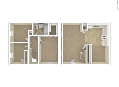 The Highlands: Beds - 3: Baths - 1: SqFt Range - 968 to