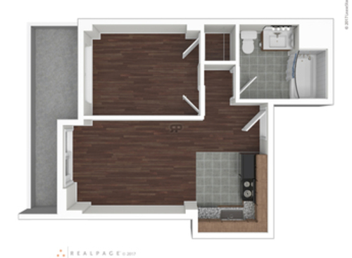 Gloria Linden - A - 1 bed - 1 bath - 1 sf