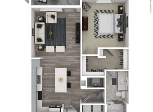 Serenity: Beds - 1: Baths - 1: SqFt Range - 794 to 794
