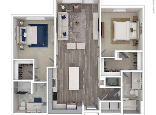 Alluring: Beds - 2: Baths - 2: SqFt Range - 1120 to 1120