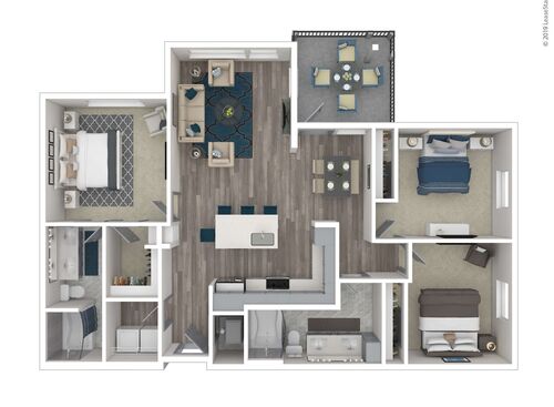 Exquisite: Beds - 3: Baths - 2: SqFt Range - 1394 to 1394
