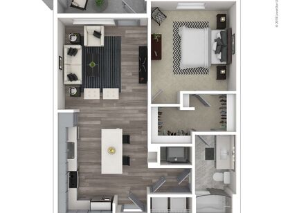 Serenity: Beds - 1: Baths - 1: SqFt Range - 794 to 794