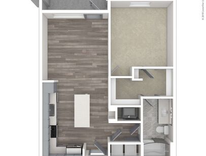 Serenity: Beds - 1: Baths - 1: SqFt Range - 794 to 794