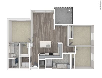 This great floor plan features the comfo: Beds - 3: Baths - 2: SqFt Range -  to