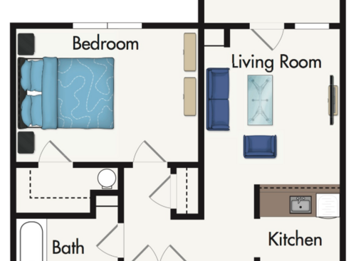 Victoria Place Apartments - One Bedroom @ 50% - 1 bed - 1 bath - 693 sf
