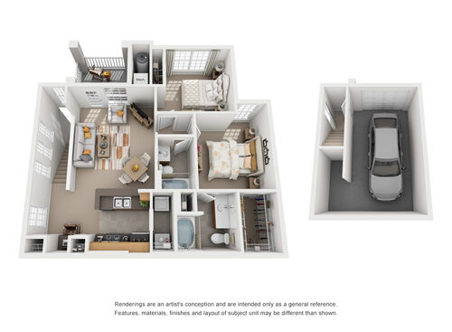 Avondale - Pallo - 2 bed - 2 bath - 1028 sf