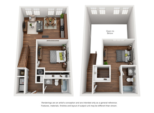 Lofts at Sterling Mill - The Damask - 2 bed - 2 bath - 964 sf