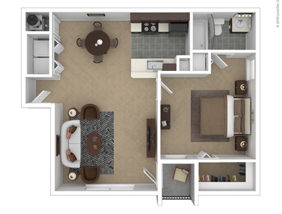 Palm: Beds - 1: Baths - 1: SqFt Range - 761 to 761