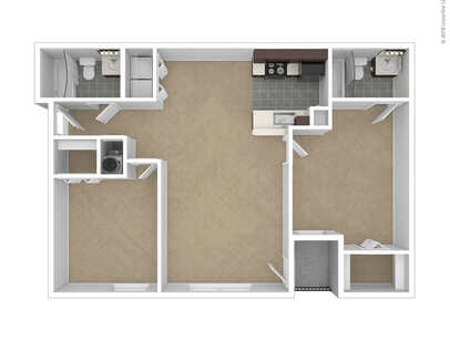 Pines: Beds - 2: Baths - 2: SqFt Range - 983 to 983