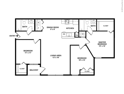 Birchwood: Beds - 3: Baths - 2: SqFt Range - 1102 to 1102