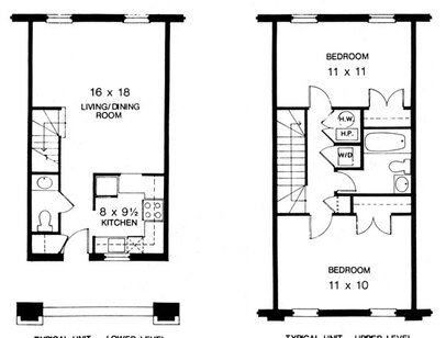 Medford Square Riverside - B1.5M - 2 bed - 1.5 bath - 700 sf