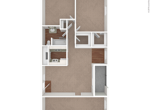 The Belmont: Beds - 2: Baths - 1: Den:  SqFt Range - 1080 to 1080