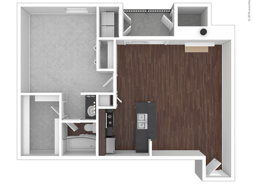 A3: Beds - 1: Baths - 1: SqFt Range - 744 to 744