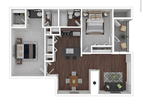 B2: Beds - 2: Baths - 2: SqFt Range - 866 to 866
