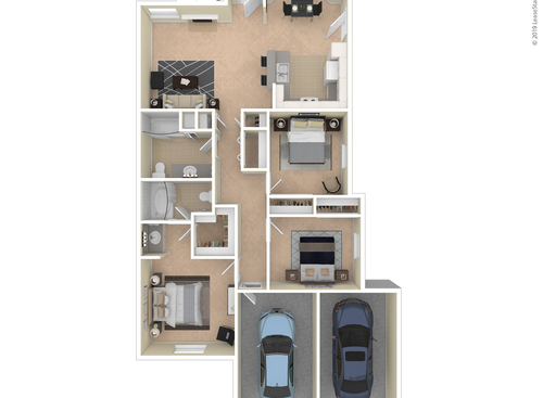 August: Beds - 3: Baths - 2: SqFt Range - 1560 to 1560
