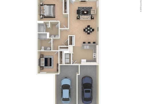 Grandeur: Beds - 2: Baths - 2: SqFt Range - 1260 to 1260