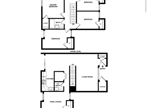 4 Bed / 1.5 Bath Townhome: Beds - 4: Baths - 1.5: SqFt Range - 1486 to 1486