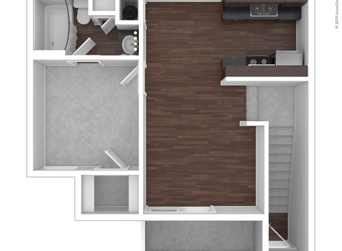 A1R: Beds - 1: Baths - 1: SqFt Range - 550 to 550