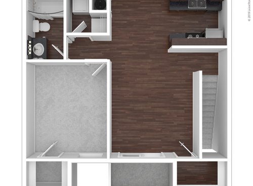 A3R: Beds - 1: Baths - 1: SqFt Range - 680 to 680